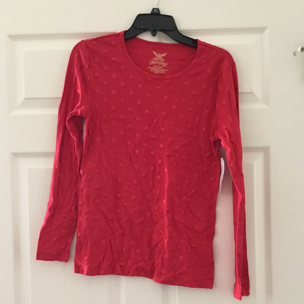 Red long sleeve shirt